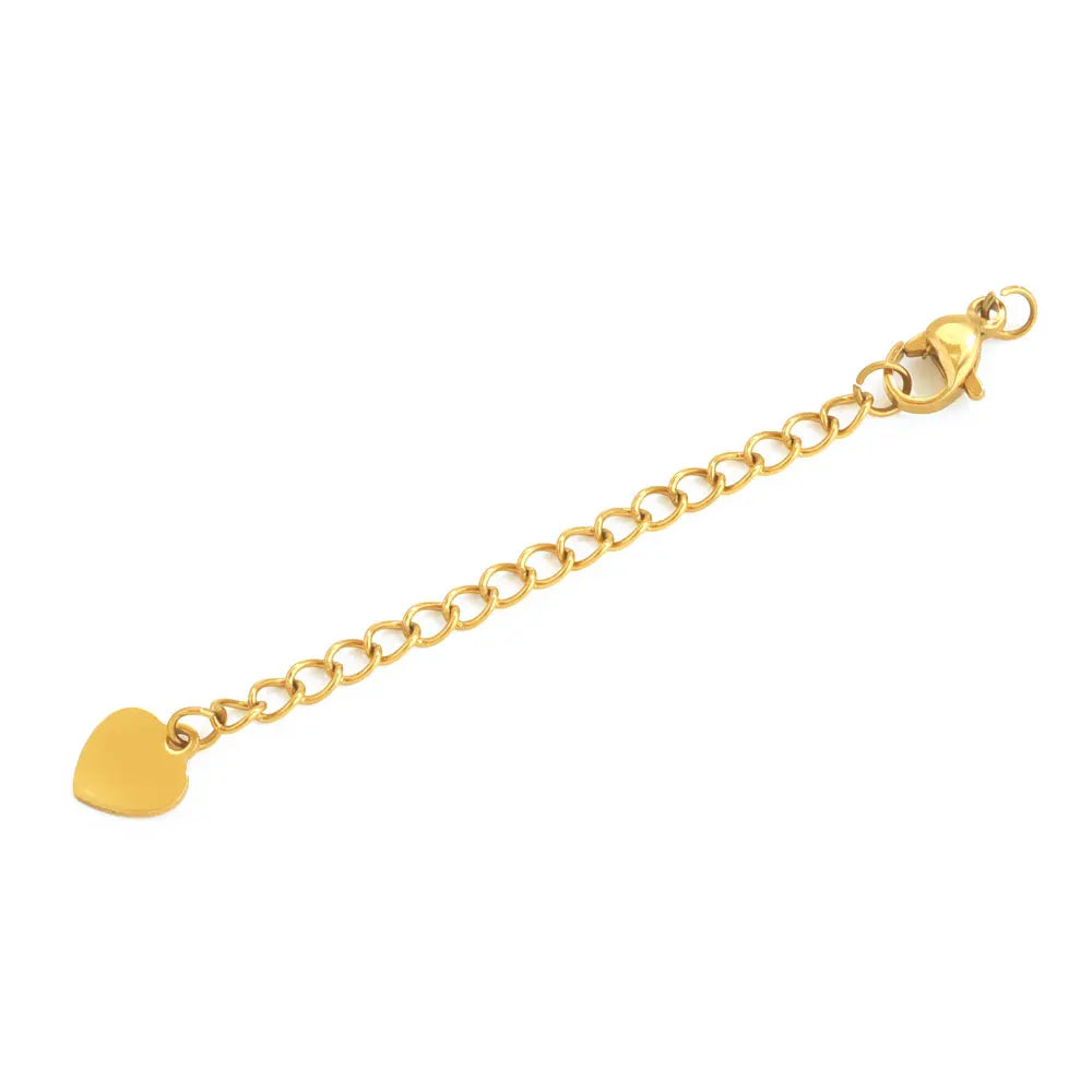 10pcs Stainless Steel Extension Extended Tail Chains With Lobster Clasps For Bracelet Necklace DIY Jewelry Making Supplies