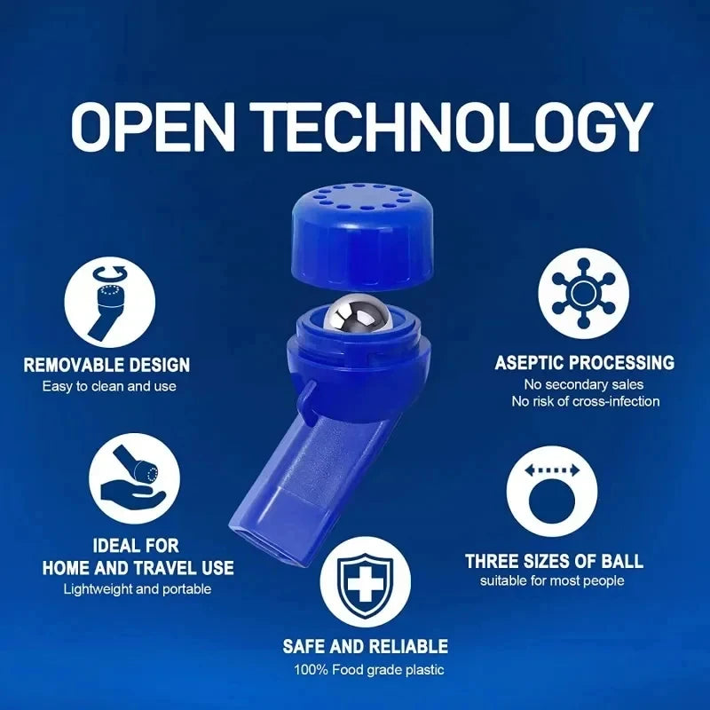 Breathing Vibration Sputum Remover Lung Function Respiratory Trainer Portable Mucus Clearance PEP Therapy Lung Clearing Device