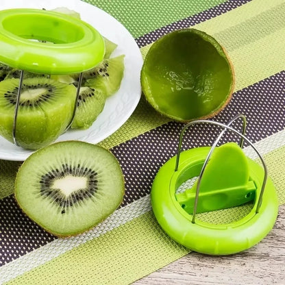 Kiwi Cutter Peeler Slicer – Multifunctional Stainless Steel Fruit Scooper, Fast Kitchen Gadget for Easy Kiwi Prep
