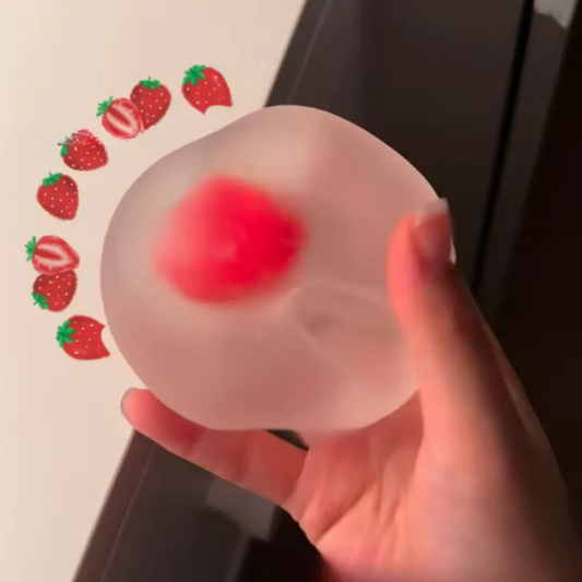 Strawberry Mochi Squishy Toys Anti Stress Sensory Fidgets Toy Soft Squeeze Slow Rebound Stress Relief Toy Decompression Toy
