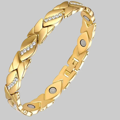 Adjustable Diamond Studded Magnetic Bracelet in Cross-border Popular Accessories of Antique Red Couple Jewelry