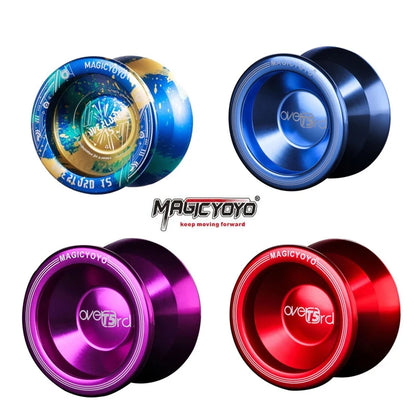 Professional Magic Yoyo T5 Overlord Aluminum Alloy Metal Yoyo 8 Ball KK Bearing with String Outside Sports Toy Birthday Gift