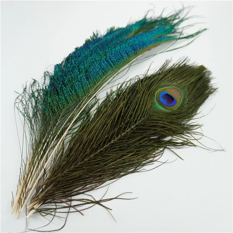 Wholesale Natural Peacock Feathers DIY Table Centerpieces Peacocks Sword Plume Wedding Party Decoration Carnival Accessories