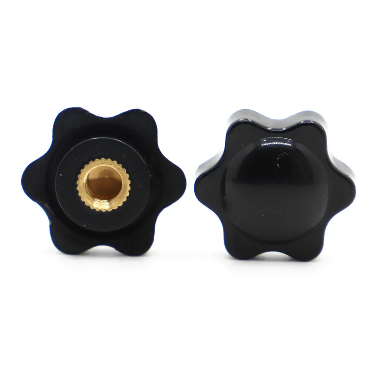 M4 M5 M6 M8 M10 Black Plum Bakelite Hand Tighten Nuts Handle Thread Star Mechanical Thumb Nuts Clamping Knob Manual Nuts