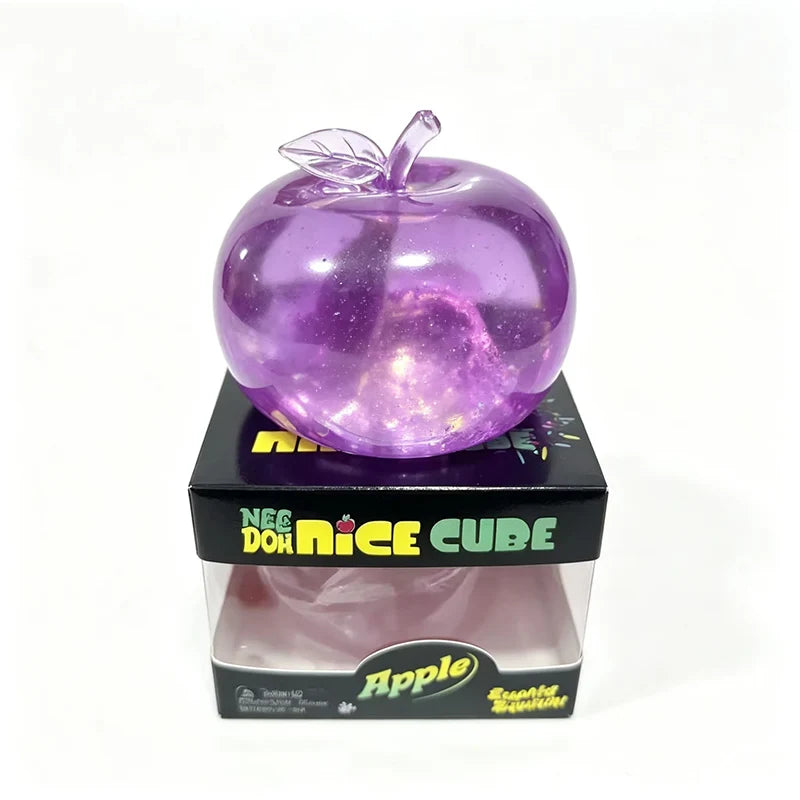 New Schylling Needoh Sensory Cube Pinch Le Glossy Apple Decompression with Slow Rebound Pinch Maltose Decompression Pinch Toy
