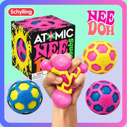 Schylling Needoh Atomic Stress Relief Ball Squishies Toy Blind Box Adult Party Gift Tool Stress Relief Toy Fidget Toys