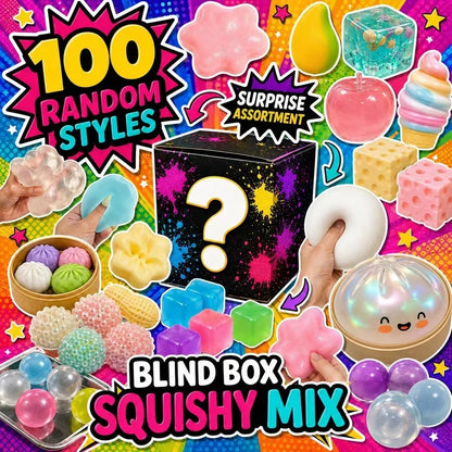 1000+Pieces/Kinds Assorted Squishy Figures Blind Box Surprise Toys Slow Rising Soft Fidget Squeeze Stress Relief Toy Random 1pcs