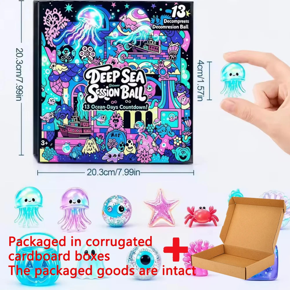 2026 NEW NeeDoh Christmas 24 Days Surprise Squishy Fidget Toy Advent Calendar Countdown Blind Box Countdown Calendar Fingertip