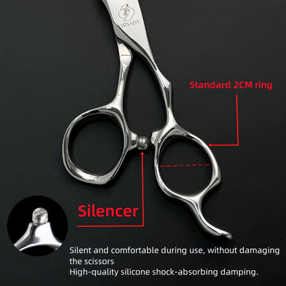 HISADA Hairdressing Scissors Professional Barber Scissors 6.0 Inch Scissors VG10 Material Professional Barber Scissors