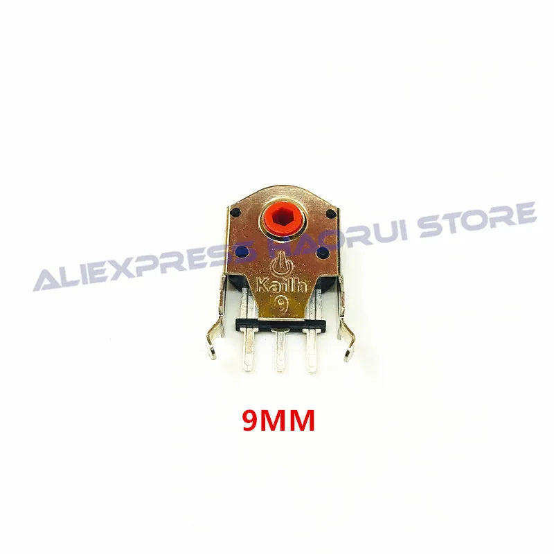 Kailh Decoder 5/7/8/9/10/11mm Red Core Rotary Mouse Scroll Wheel Encoder 1.74mm hole 20-40g force for PC Mouse alps encoder