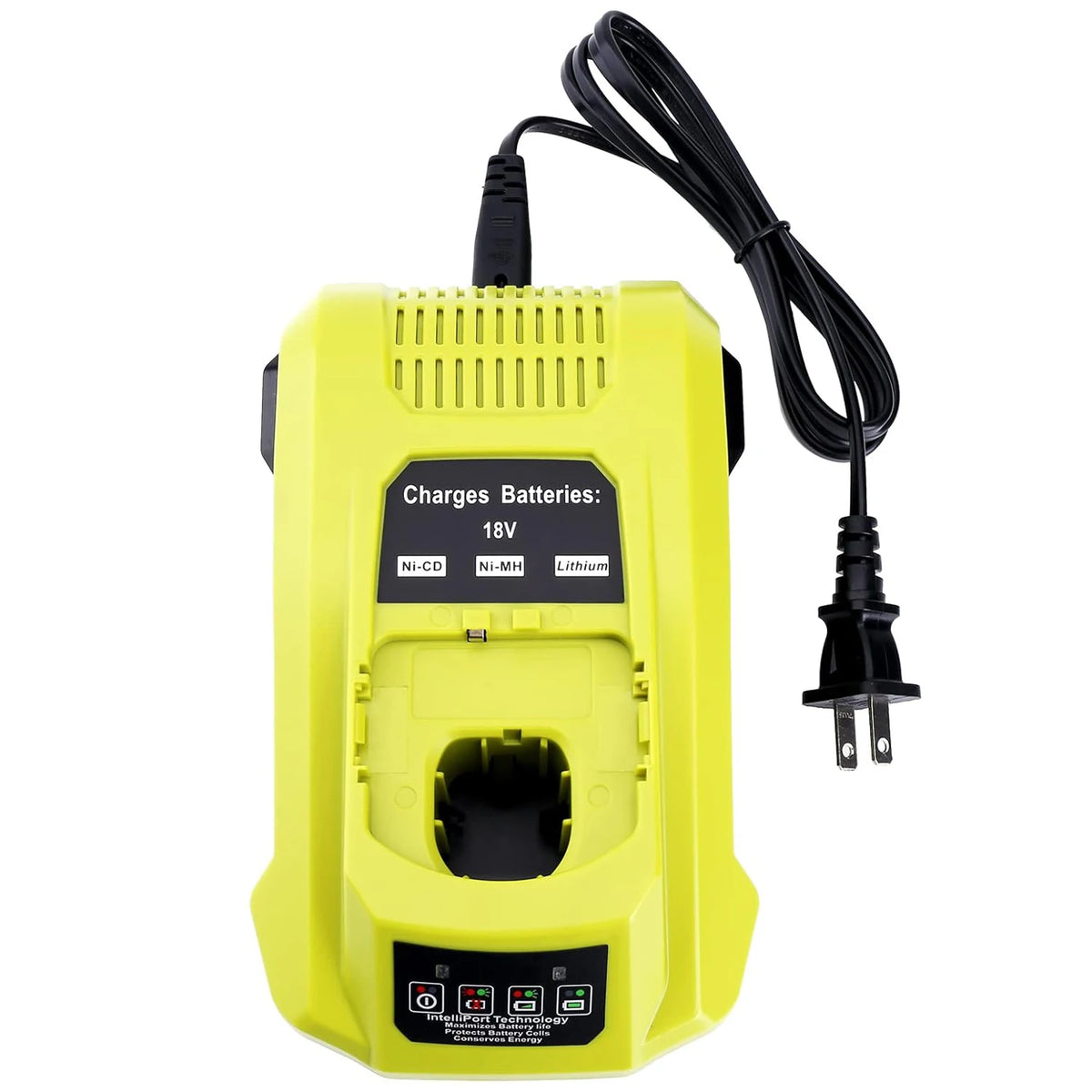 18-Volt P117 Rapid Charger Replacement for Ryobi 18V Battery Charger, Compatible with Ryobi 12V-18V One+ Lithium Nicad Nimh Battery P100 P102 P103 P105 P107 P108 P190 PBP002