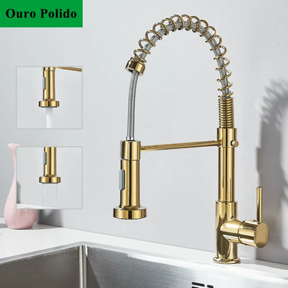 Chrome Kitchen Faucet Pull Down Kitchen Sink Crane Dual Swivel Spout Kitchen Mixer Tap Hot Cold Water Mixer Tap Deck Installatio