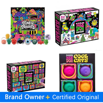 2026 NEW NeeDoh Christmas 24 Days Surprise Squishy Fidget Toy Advent Calendar Countdown Blind Box Countdown Calendar Fingertip