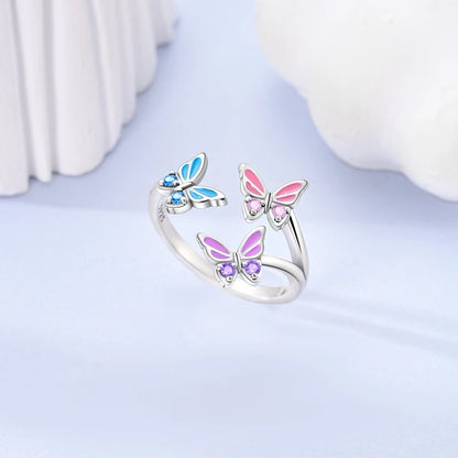 MULA 925 Sterling Silver Rings Retro Sun Moon Stars Adjustable Open Ring For Women Man Wedding Band Party Fashion Jewelry Gift
