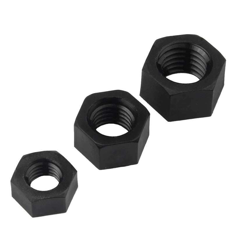 5-50pcs M2 M2.5 M3 M4 M5 M6 M8 M10 M12 M14 M16 M18 M20 White Or Black Plastic Nylon Hex Hexagon Nut DIN934