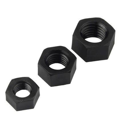 5-50pcs M2 M2.5 M3 M4 M5 M6 M8 M10 M12 M14 M16 M18 M20 White Or Black Plastic Nylon Hex Hexagon Nut DIN934