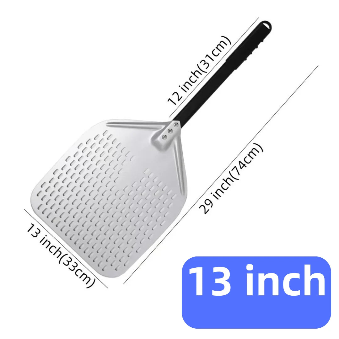 6&12 13 14  Inch Aluminum Pizza Peel Bread Paddle Pizza Oven Turning Peel Hard  Anodized Pizza  Baking Kitchen Tool Spatula