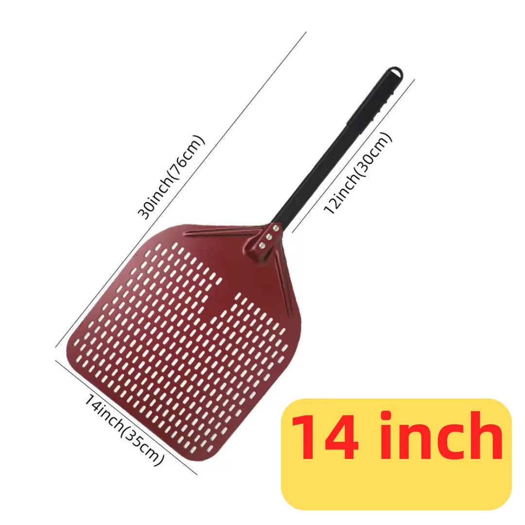 6&12 13 14  Inch Aluminum Pizza Peel Bread Paddle Pizza Oven Turning Peel Hard  Anodized Pizza  Baking Kitchen Tool Spatula