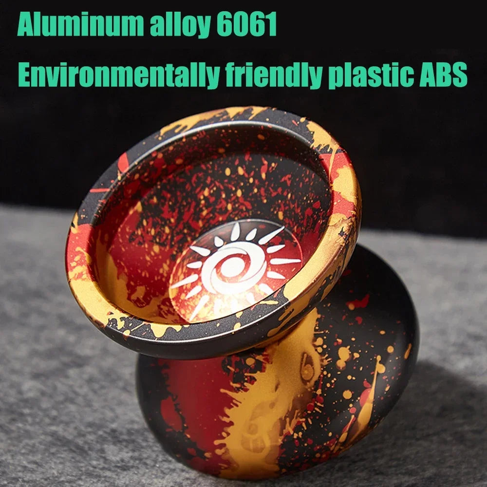 Yoyo Professional Magic Yoyo Metal Yoyo With 10 Ball Bearing Alloy Aluminum High Speed Unresponsive Yoyo Classic Toys For Kids