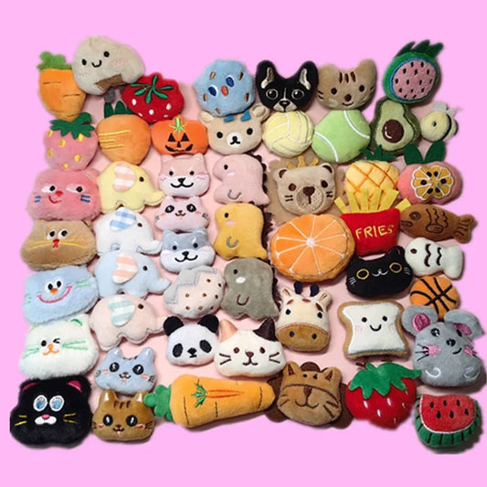 Cat Toys Catnip Plush Toys Bite Resistant For Kitten Teeth Cleaning Pet Supplies Cat Interactive Toys With Real Catmint Fillings