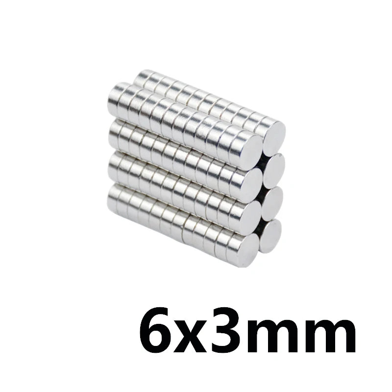6x3 mm Disc Bulk Sheet Neodymium Magnet 5x3mm Small Round Powerful Magnets 7x3mm Rare Earth Ma 8*3mm 9*3mm 10*3mm 4*3mm 3*3mm
