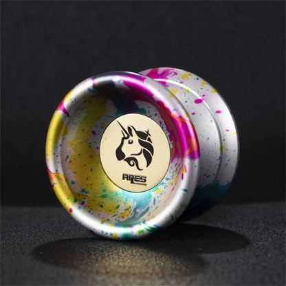 Fashion 10 Ball Bearing Metal Yoyo Alloy Aluminum Unresponsive Yo Yo Toys Professional Spinning String Yoyo Ball Children's