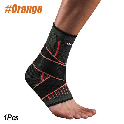 Adjustable Elastic Ankle Brace Compression Sleeve Foot Support Stabilizer for Plantar Fasciitis Achilles Tendonitis Sports Sock