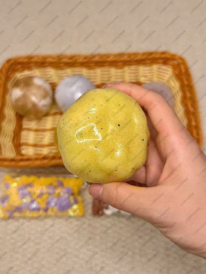 Crunchy Tofu Stress Ball Shapeable Food-shaped Squeeze Ball ASMR Sensory Anti Stress Fidget Classroom Toys for Adults Christmas