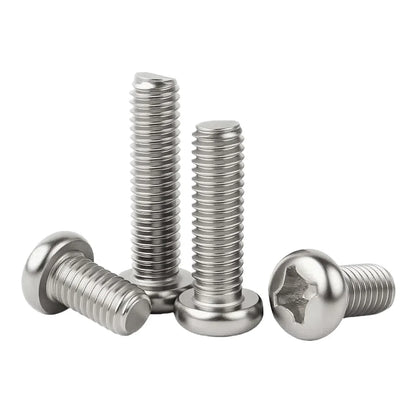 M1.6 M2 M2.5 M3 M3.5 M4 M5 M6 M8 Stainless Steel Cross Recessed Pan/Countersunk Head Screw Phillips TV Computer Furniture Bolts