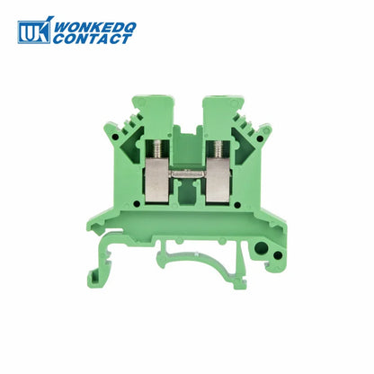 10Pcs UK 2.5 Terminal Block UK2.5B Screw Connection Connect Strip 2.5B 2.5mm² Cable Electrical Din Rail Wire Connector