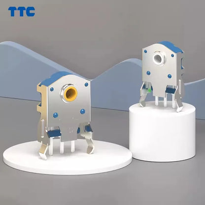 TTC Dustproof Decoder 7/8/9/10/11/12/13/14/15/16mm Rotary Mouse Scroll Gold Silver Wheel Encoder 1.74mm Hole 20-40g For PC Mouse
