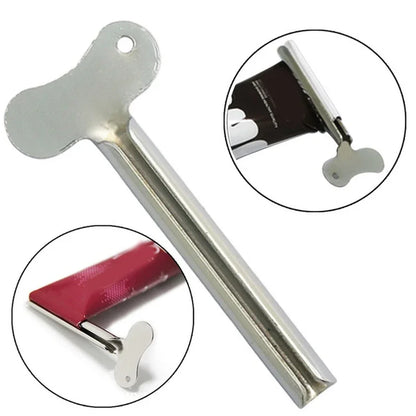 Stainless Steel Toothpaste Tube Squeezers Metal Key Toothpaste Squeezers for Bathroom Hair Dye Cosmetic Tubes Squeezer