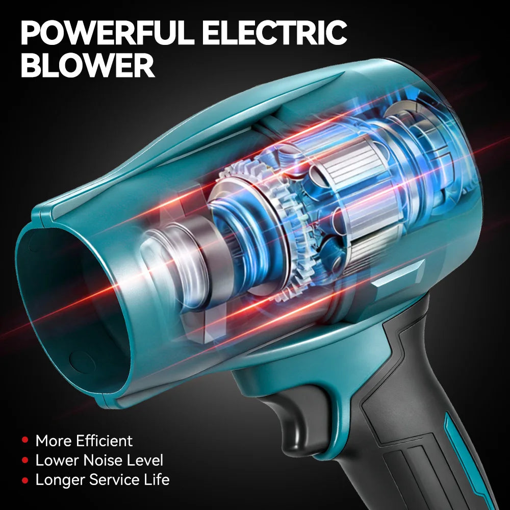 ONEVAN 3500W 350M/S Brushless Electric Turbo Fan Cordless Leaf Air Blowers Snow Dust Blowing Power Tool For Makita Battery Pin