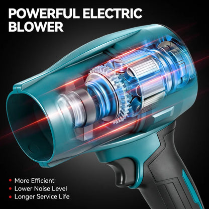 ONEVAN 3500W 350M/S Brushless Electric Turbo Fan Cordless Leaf Air Blowers Snow Dust Blowing Power Tool For Makita Battery Pin