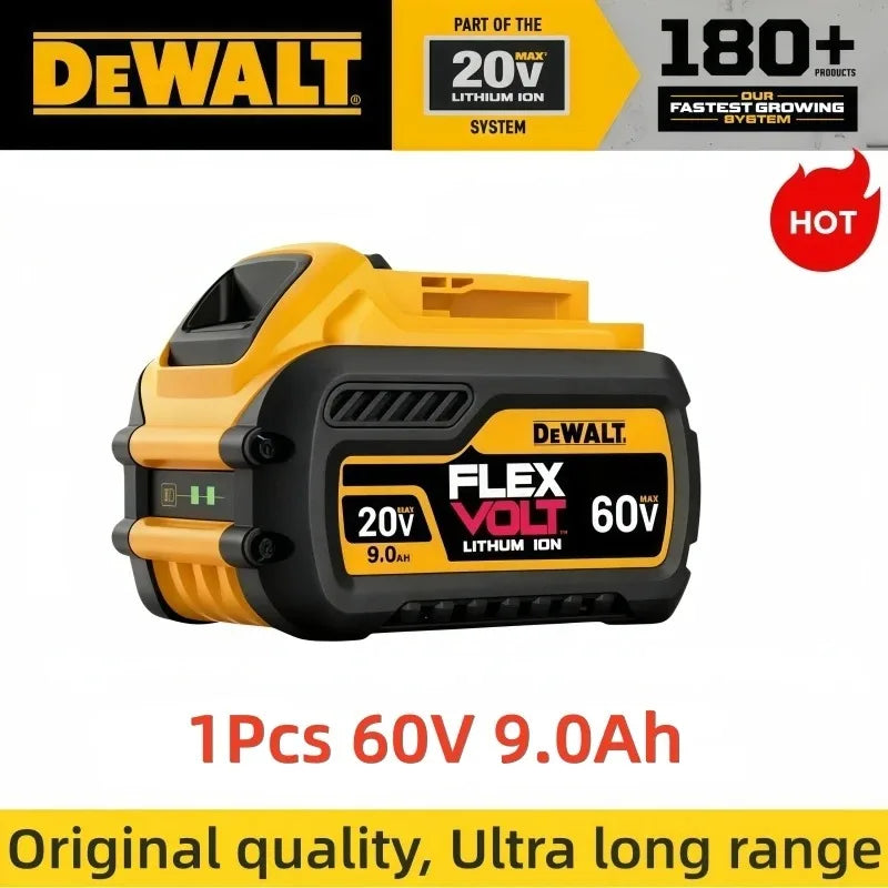 100% Genuine Dewalt 20V Battery, 6AH Rechargeable Lithium Ion Battery, Dewalt DCB200 Power Tool Replacement Battery