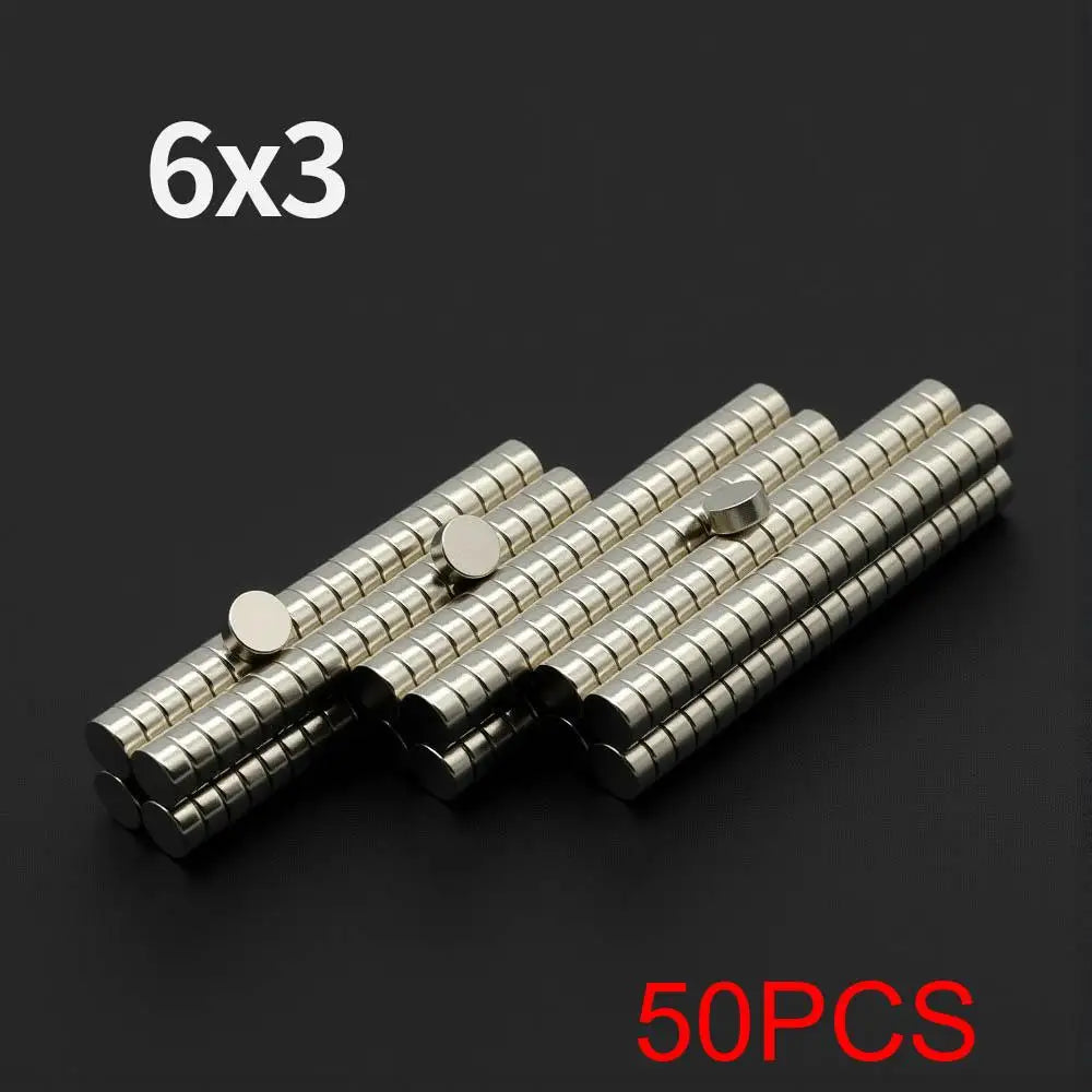 Powerful Neodymium Magnet N35 NdfeB Permanent Magnetic imanes Round Super Strong Fridge Magnets DIY 6x1 6x2 5x1 5x3 4x1.5 4x2