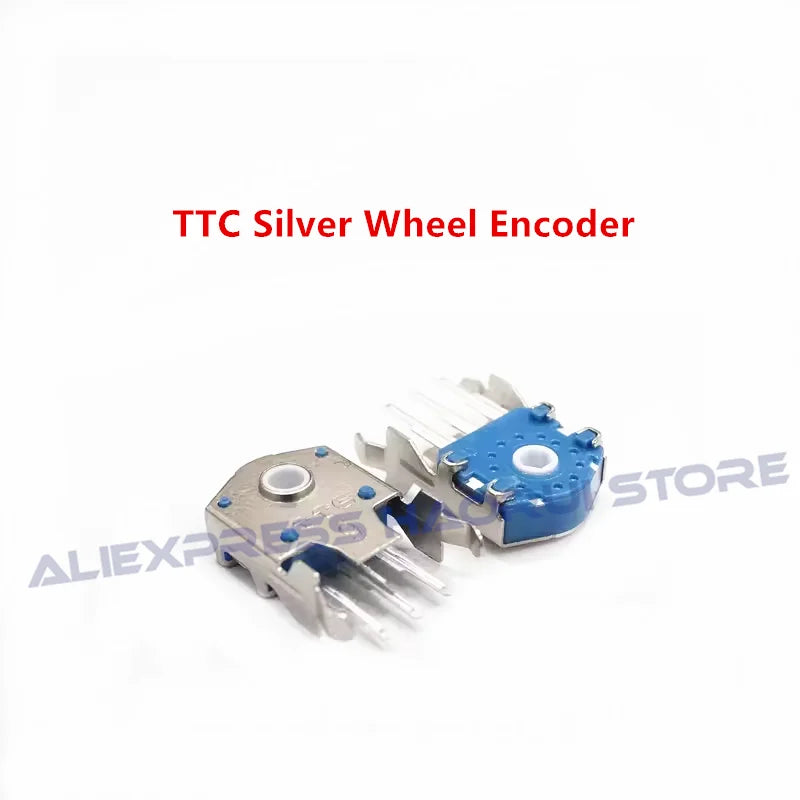 TTC Dustproof Decoder 7/8/9/10/11/12/13/14/15/16mm Rotary Mouse Scroll Gold Silver Wheel Encoder 1.74mm Hole 20-40g For PC Mouse