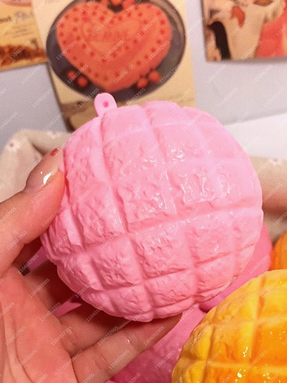 Crunchy Tofu Stress Ball Shapeable Food-shaped Squeeze Ball ASMR Sensory Anti Stress Fidget Classroom Toys for Adults Christmas
