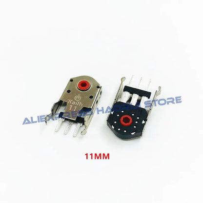 Kailh Decoder 5/7/8/9/10/11mm Red Core Rotary Mouse Scroll Wheel Encoder 1.74mm hole 20-40g force for PC Mouse alps encoder