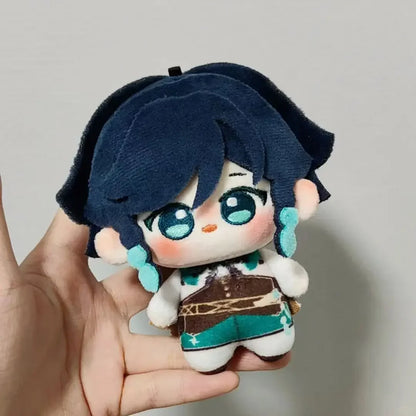 10cm Genshin Impact Venti Cute Print Cotton Doll Adorable Plush Doll Backpack Hanger Surprise Gift for Friends