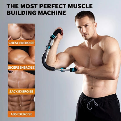 40KG U Shaped Power Twister Bar Hand Gripper Arm Training Equipment Household Fitness Workout Tool For Men And Women