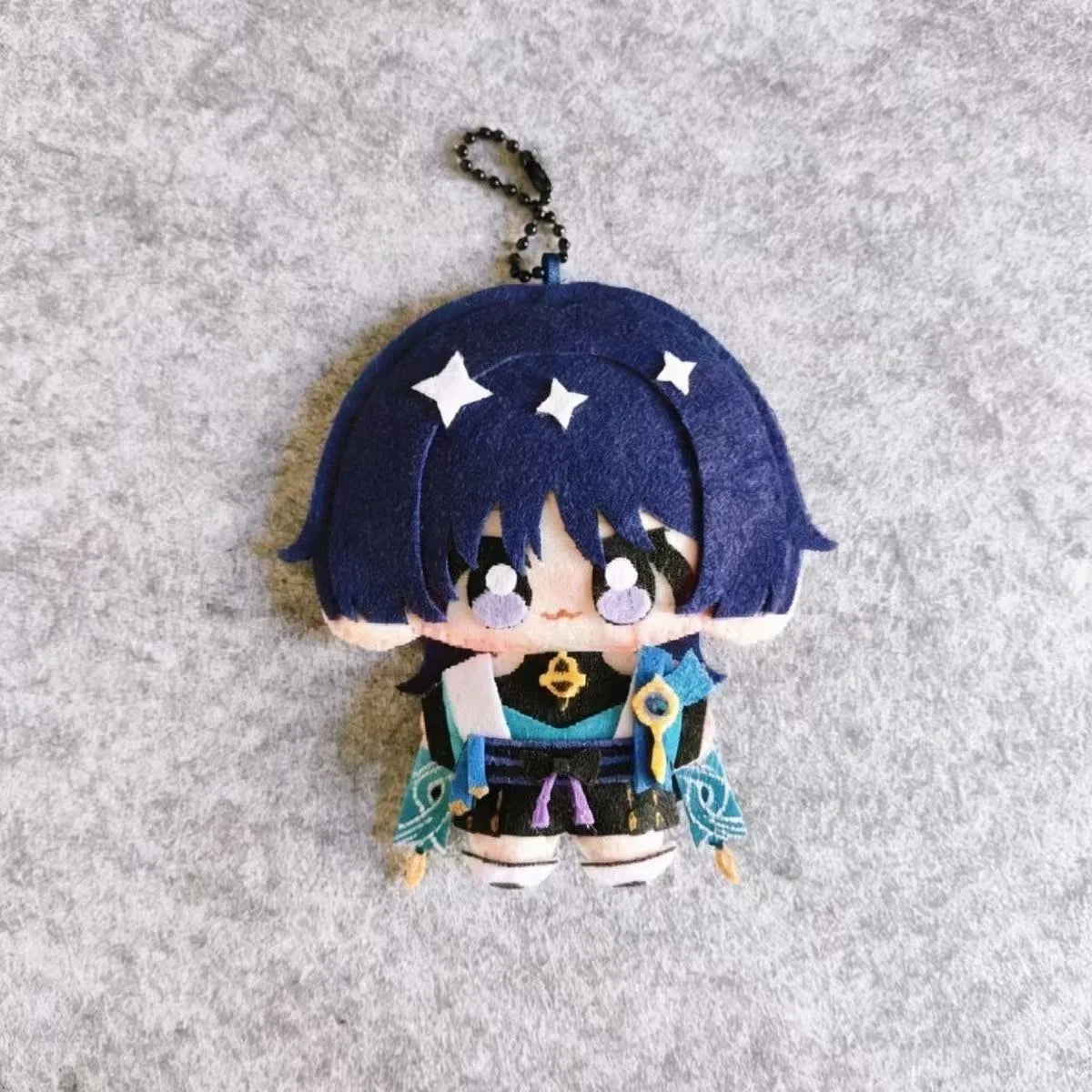 10cm Genshin Impact Venti Cute Print Cotton Doll Adorable Plush Doll Backpack Hanger Surprise Gift for Friends