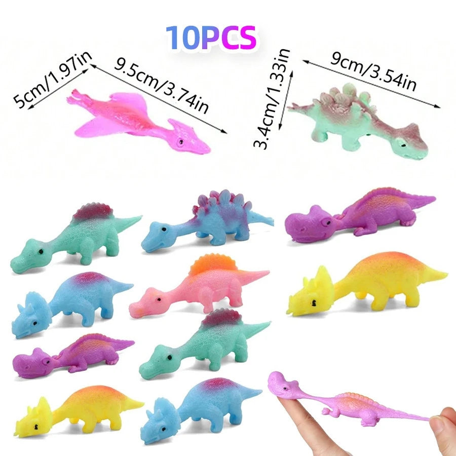 Dinosaur Party Favors Slap Bracelets Straws Rings Key Chains for Kids Birthday Gifts Girl Boy Toys Dinosaur Themed Supplies