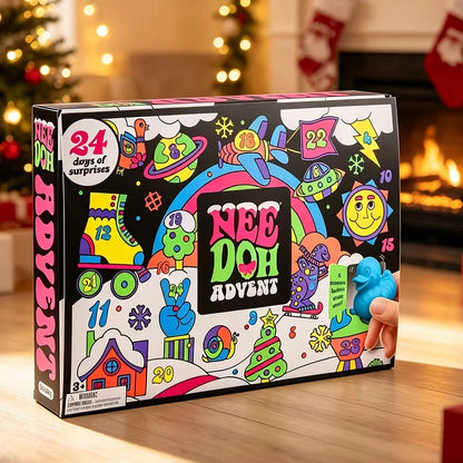 Needoh Brand Advent Calendar 24 Day Countdown New Year Family Friends Blind Box Party Squishy Squeeze Holiday Toy Stress Relif