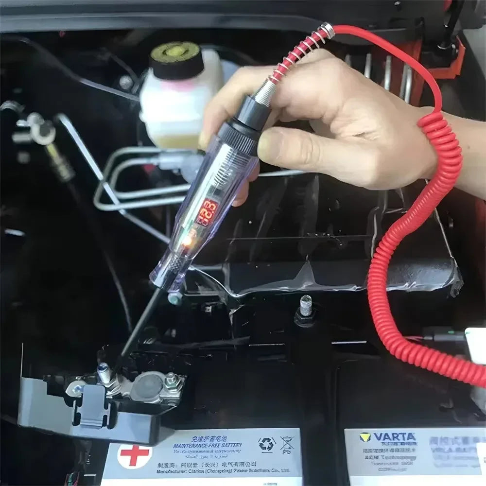 6V 12V 24V Car Truck Voltage Circuit Tester Pen, 5V-90V Digital Display Auto Test Light Probe for Automotive