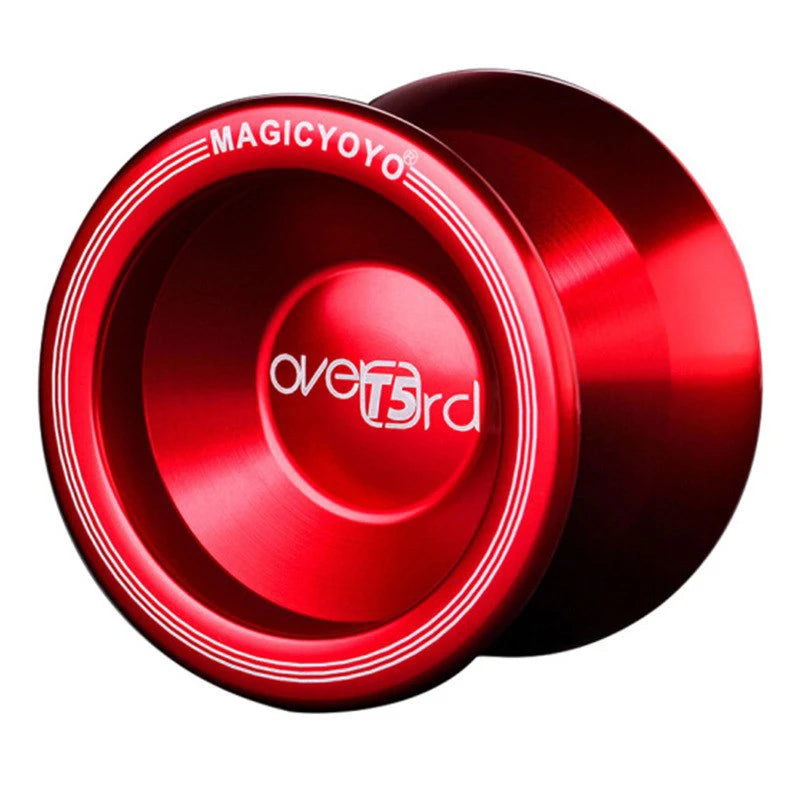 Professional Magic Yoyo T5 Overlord Aluminum Alloy Metal Yoyo 8 Ball KK Bearing with String Outside Sports Toy Birthday Gift
