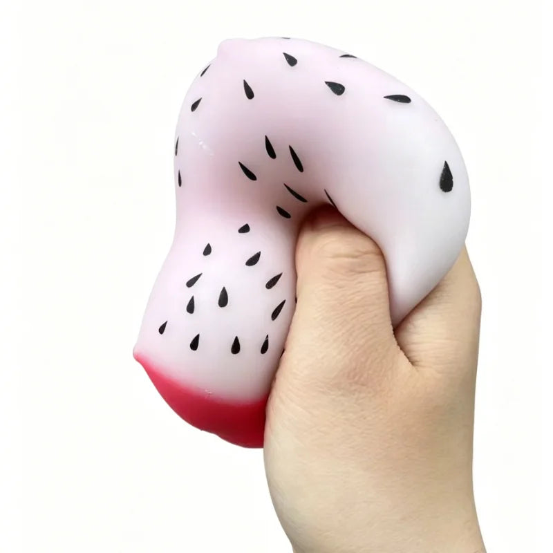 Simulated Color-changing Dragon Fruit Squishy Toy Fruit Anti-stress Squeeze Ball Decompression Toy for Sensory Autism&Party Gift
