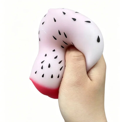 Simulated Color-changing Dragon Fruit Squishy Toy Fruit Anti-stress Squeeze Ball Decompression Toy for Sensory Autism&Party Gift