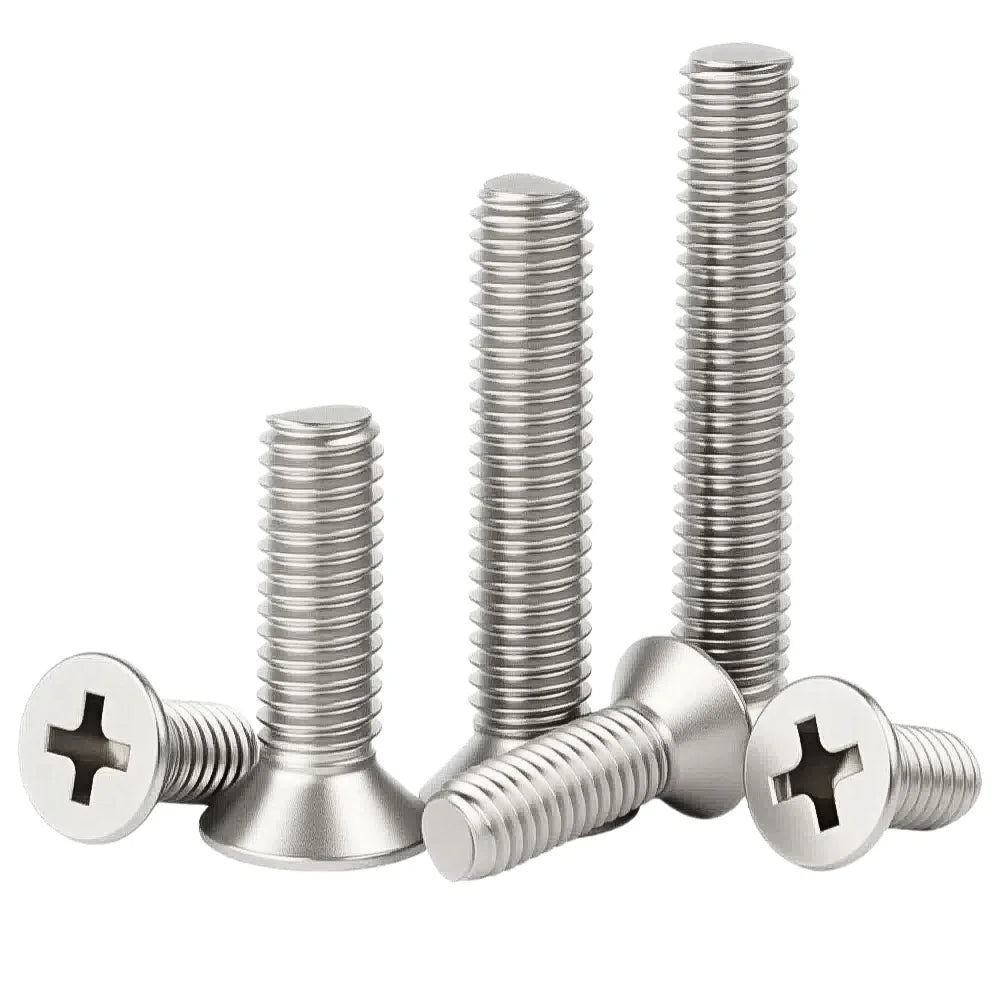 M1.6 M2 M2.5 M3 M3.5 M4 M5 M6 M8 Stainless Steel Cross Recessed Pan/Countersunk Head Screw Phillips TV Computer Furniture Bolts