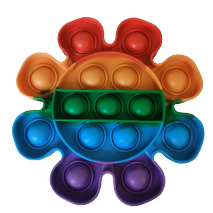 Silicone Decompression Bubble Thinking Chess Puzzle Rainbow Press Music Casual Toy Novelty Toy Adult Toy Squeeze  Stressed Toy